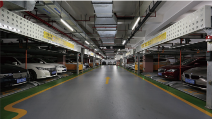 Two-Floor Lifting and Translating Stereo Garage