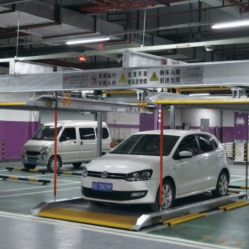 Two-Story Simple Lifting Stereo Garage